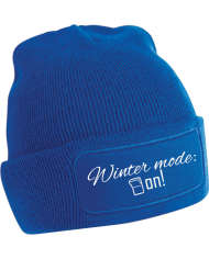 "Winter mode: ON!" Beanie blau "Winter mode: ON!" Beanie blau