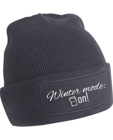 "Winter mode: ON!" Beanie schwarz "Winter mode: ON!" Beanie schwarz